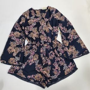 PQ LA Clothing Romper Wrap Front Low back